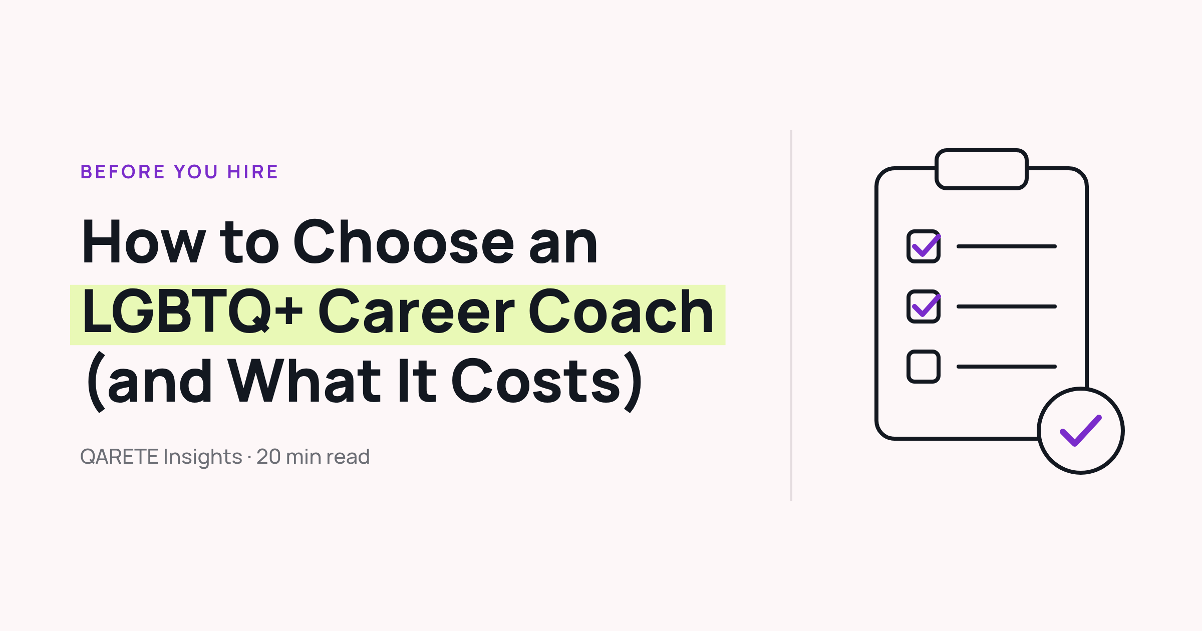 How to Choose an LGBTQ+ Career Coach (and What It Costs) — QARETE Insights